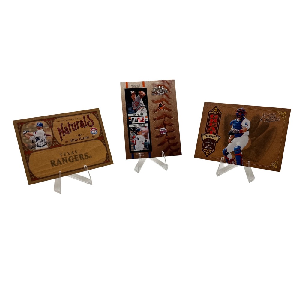 Donruss Leather & Lumber /2000 Palmer Molitor Palmeiro Great Gloves Lot
